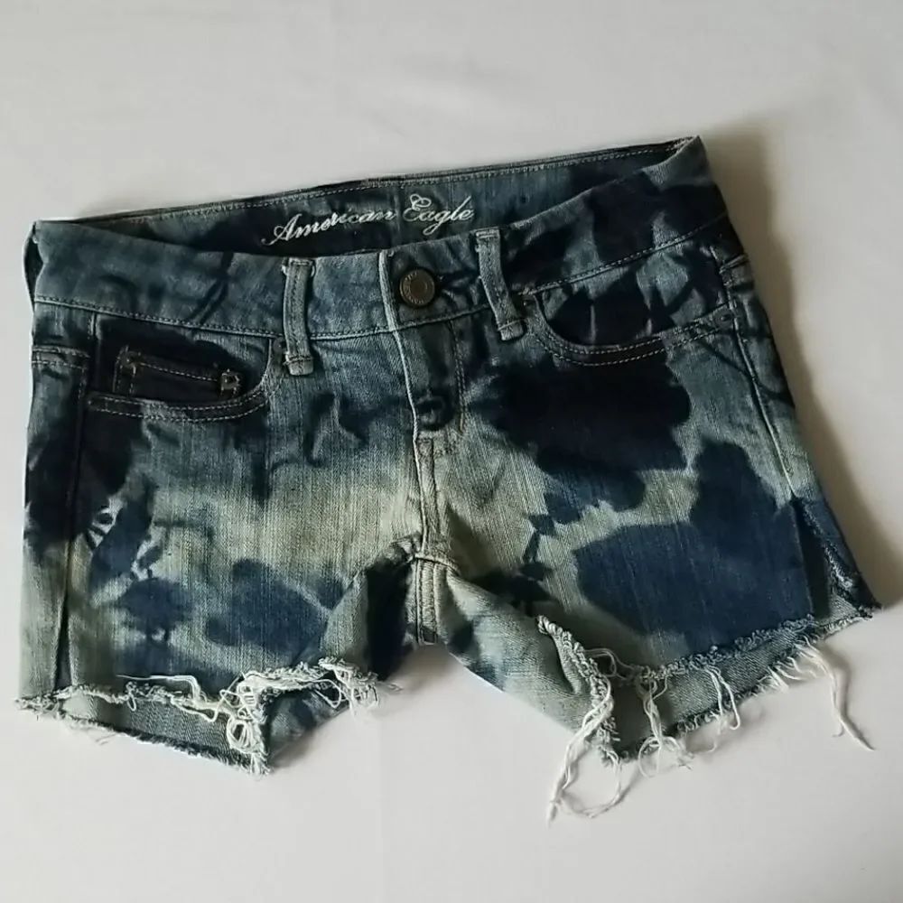 American Eagle distressed Denim cutoffs …